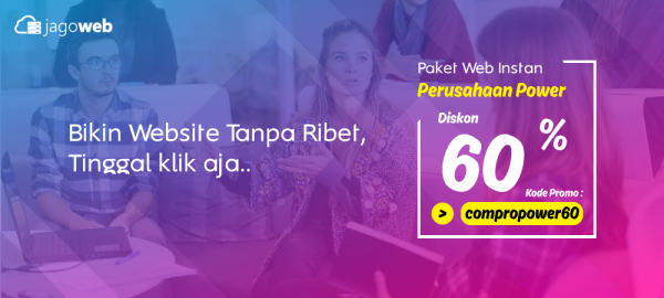 Promo Website Perusahaan Instan Diskon POWER 60%