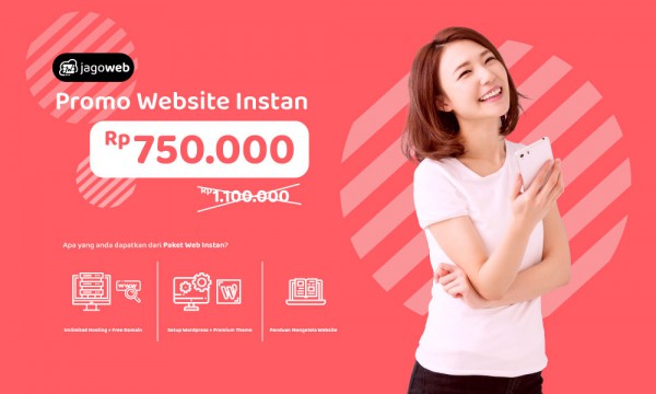 Hujan Promo Website Instan, Diskon 50%!