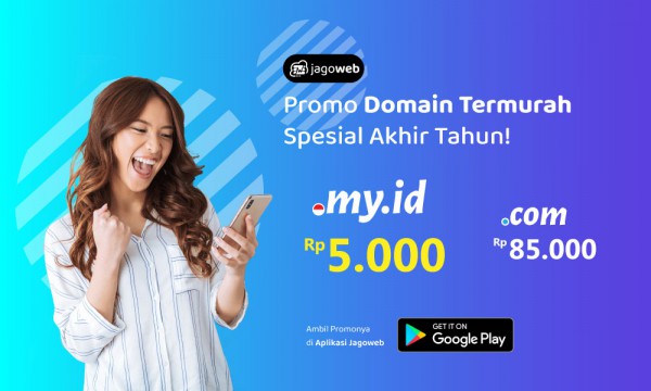 Promo Akhir Tahun,  Promo Domain .com murah?