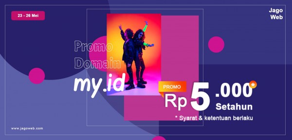 Promo Domain Murah .my.id Hanya 5ribu Aja!