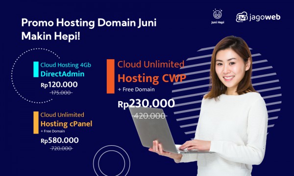 Promo Hosting Domain Juni Makin Hepi!!