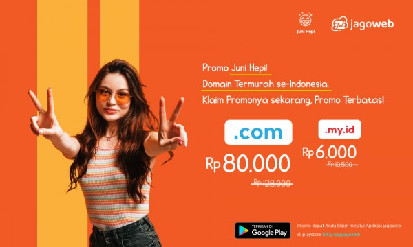 Promo Juni Hepi! Promo Domain Termurah