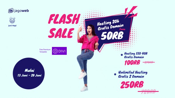 Juni Hemat !! Flashsale Hosting Jagoweb