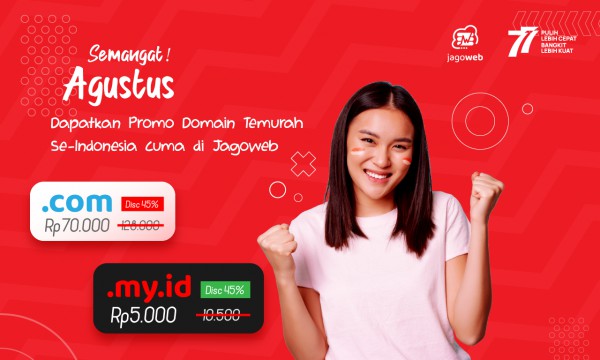 Promo Domain Termurah | Promo 17 Agustus 2022!