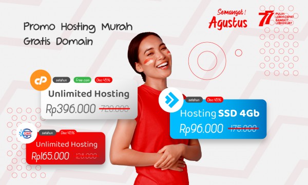 Spesial Agustus Promo Hosting Murah Gratis Domain