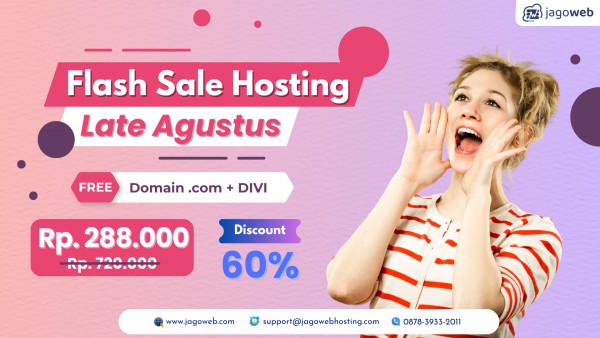 Flash Sale Hosting Late Agustus