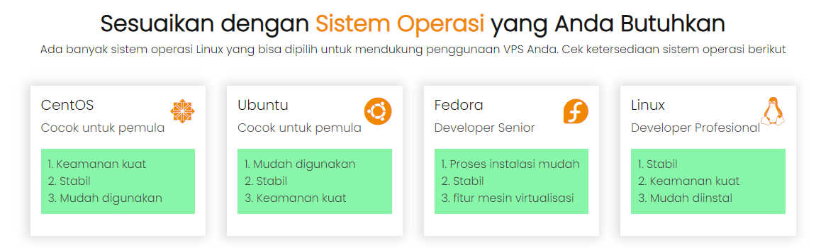 distro vps linux