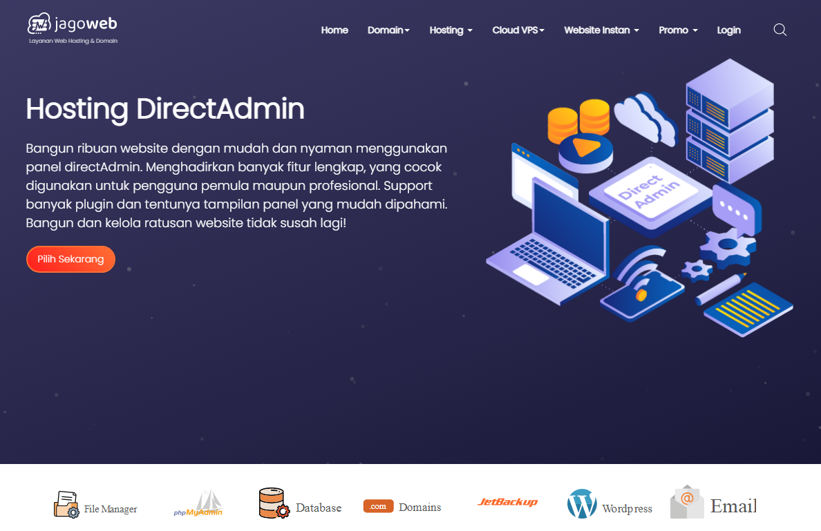 cara upload website di hosting directadmin