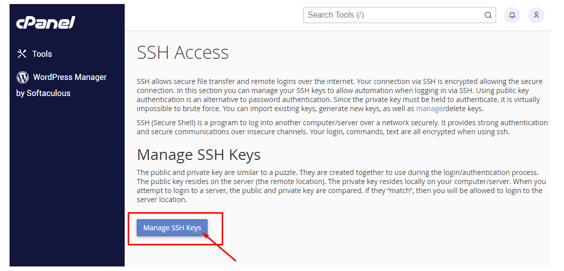 manage ssh access