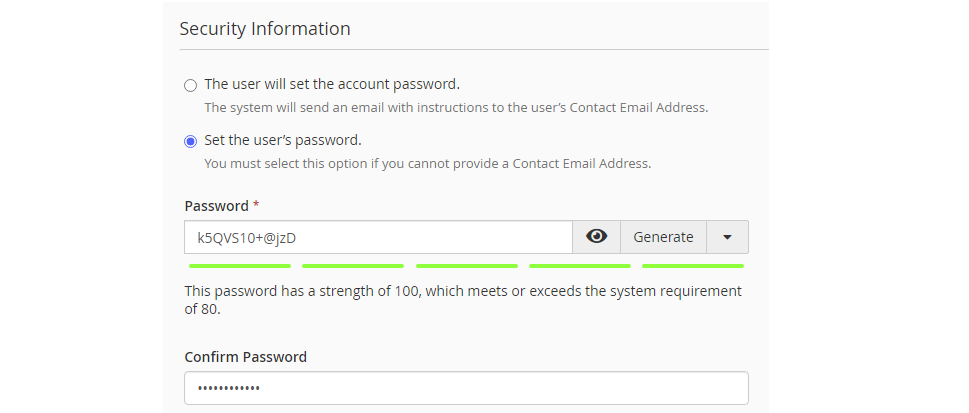 membuatkan password untuk user baru di cpanel