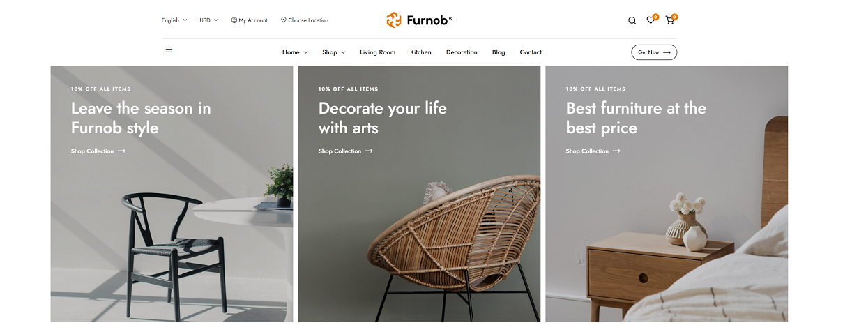 Rekomendasi tema toko online | Furnob
