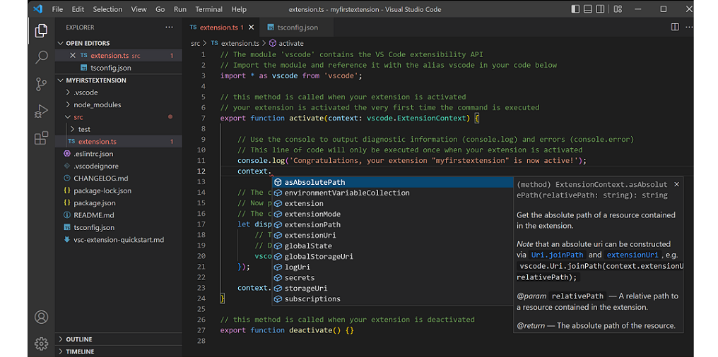 Text Editor Visual Studio Code