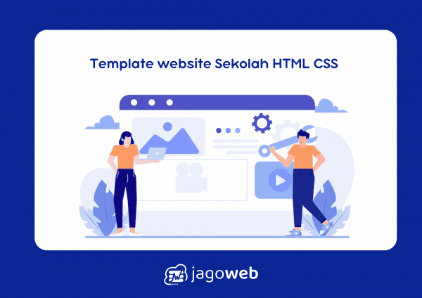 Template website Sekolah HTML CSS modern dan praktis