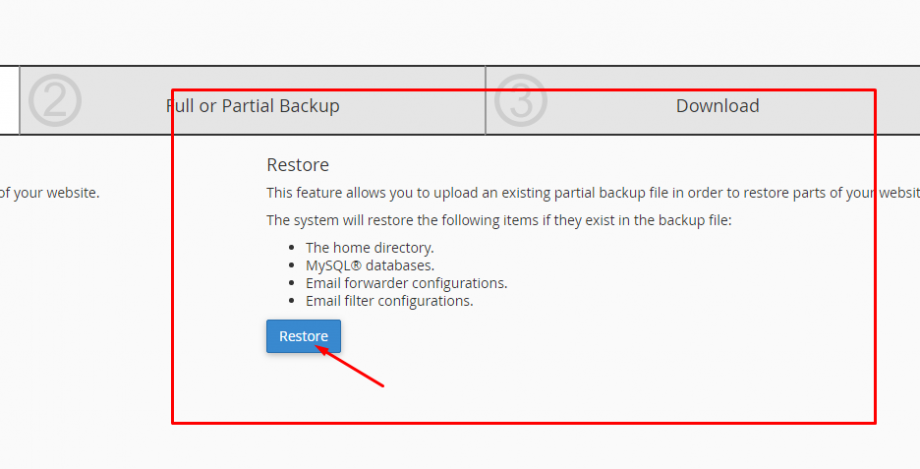 Cara Backup & Restore di cPanel | Knowledge Base