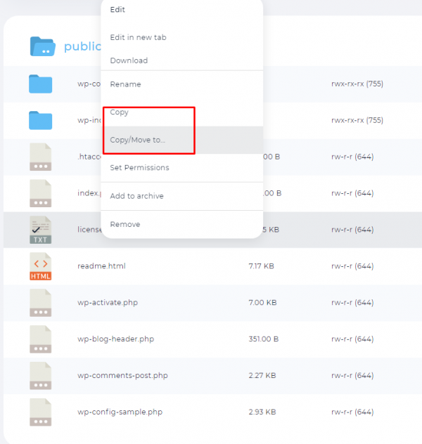 Cara Memindahkan Data Di File Manager DirectAdmin | Knowledge Base