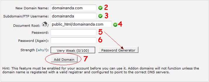 cara add on domain cpanel 2