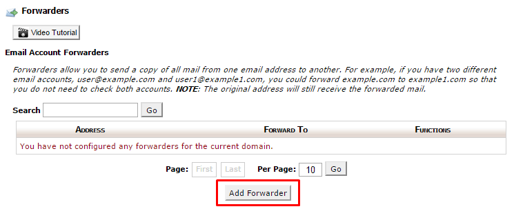 email forward 2
