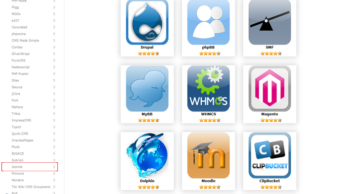 install joomla softaculous 2