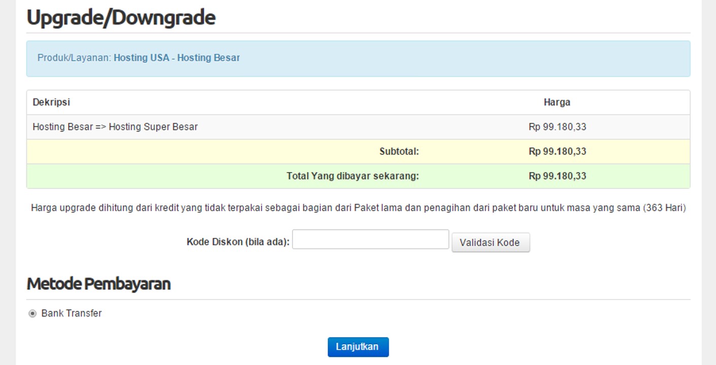 invoice upgrade