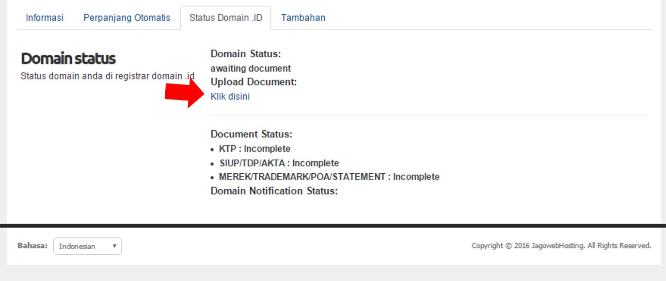 klik menu upload disini jagowebhosting