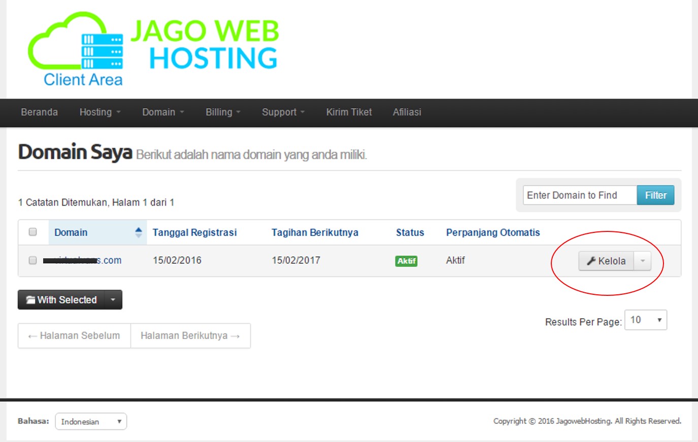 list domain jagowebhosting