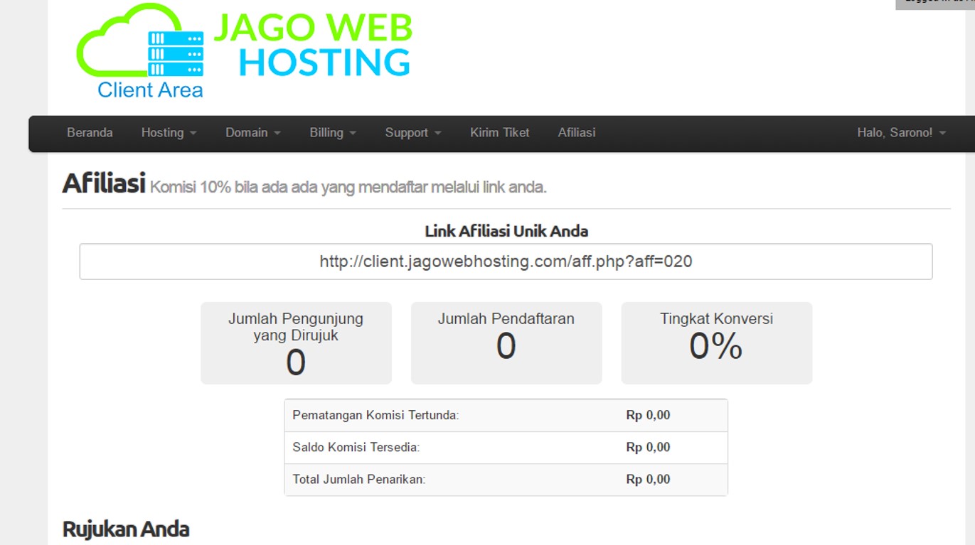 affiliasi aktif jagowebhosting
