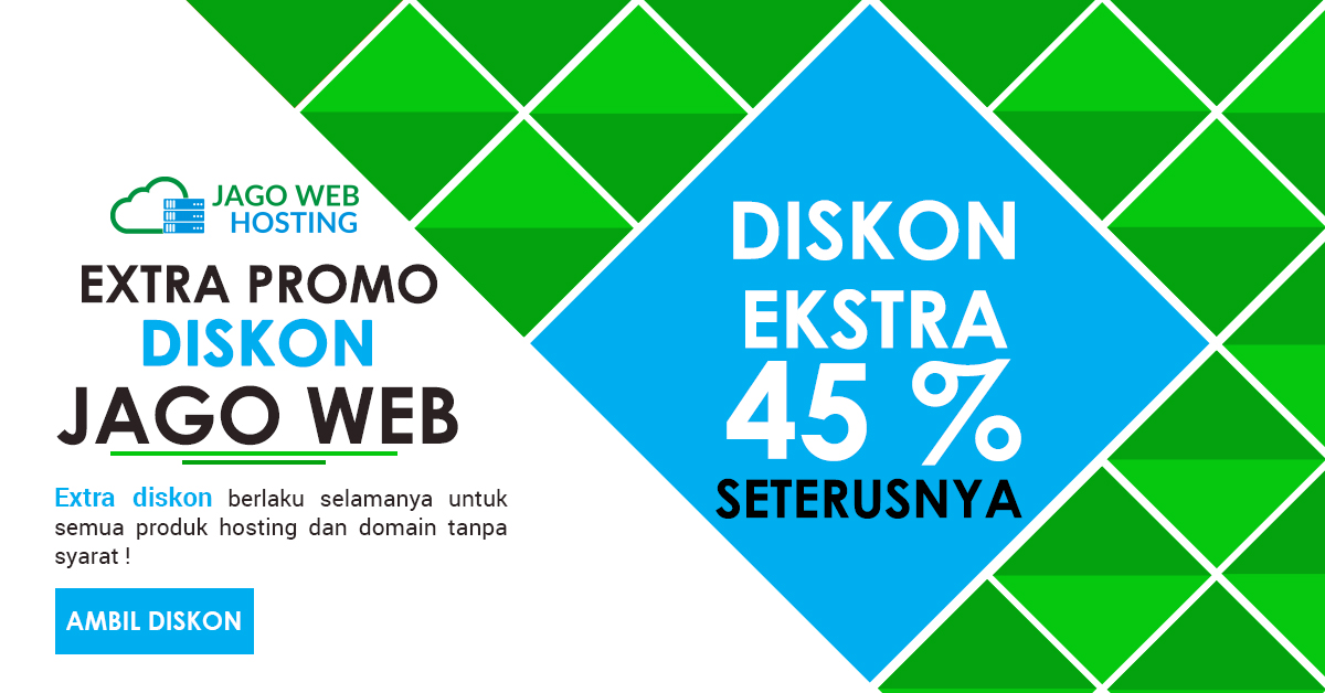 Ekstra Diskon 45% Untuk Order Hosting Ke-10 Seterusnya
