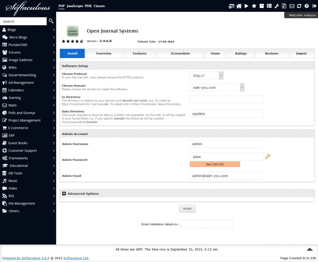instalasi-Open-Journal-Systems