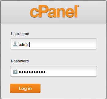 login cpanel