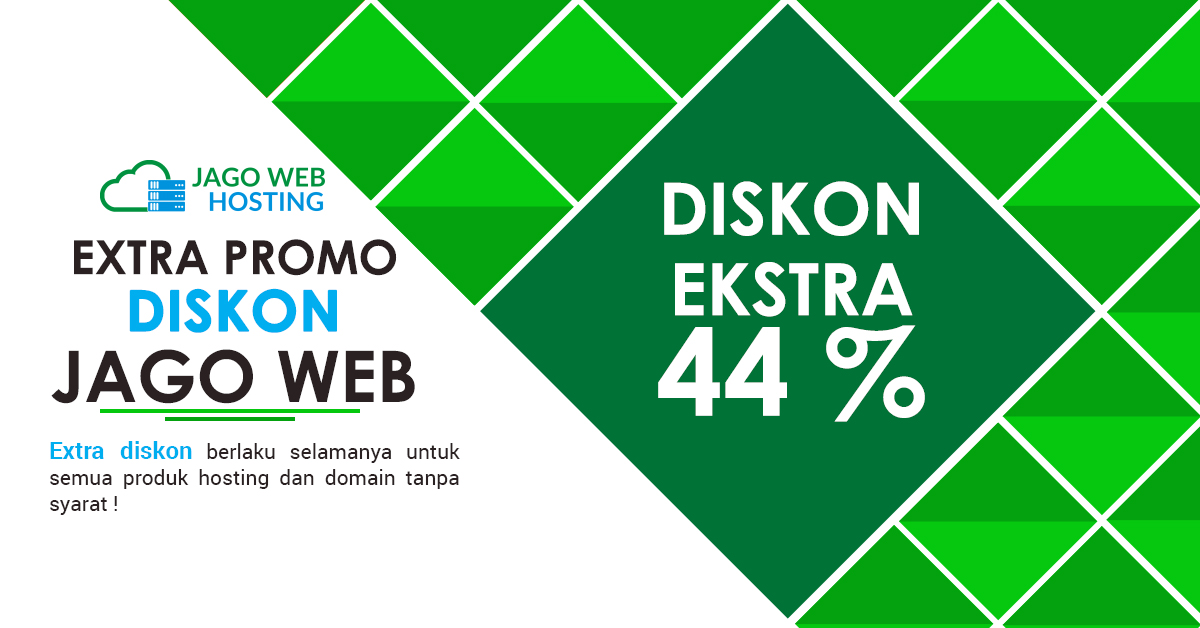Ekstra Diskon 44 % Order Keempat Semua Paket Hosting
