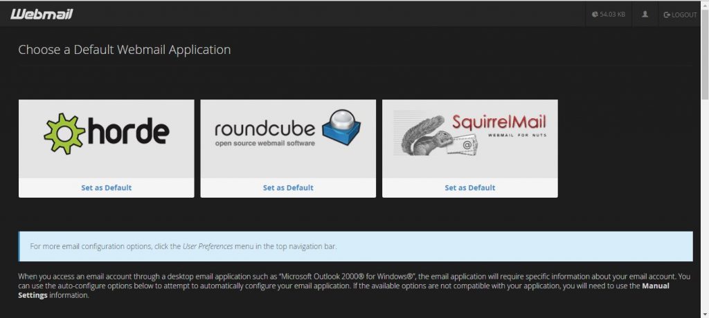 Roundcube hosting