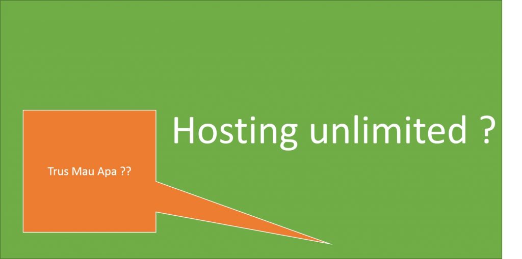 hosting website unlimited - menggunakan hosting unlimited